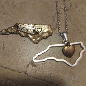 North Carolina State Necklace & Xtra pendant/charm